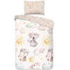 Goodmorning Peuter Koala’s En Uiltjes Dekbedovertrek Zand-Junior (120 X 150 Cm)