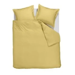 Ambiante Satin Uni Dekbedovertrek - 240x200/220 - Licht Geel