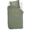 Ambiante Satin Uni Dekbedovertrek - 140x200/220 - Groen -Leen Bakker Winkel 1000179430