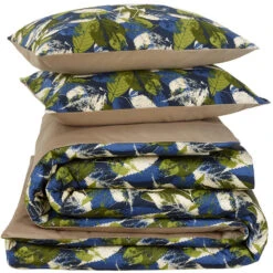 De Witte Lietaer Dekbedovertrek Katoen Satijn Elm - 260 X 240 Cm - Groen -Leen Bakker Winkel 106b5aba541940b788deedea8f680ddf