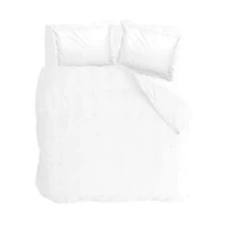 Walra - Dekbedovertrek Vintage Satin - 240x220 Cm - Wit