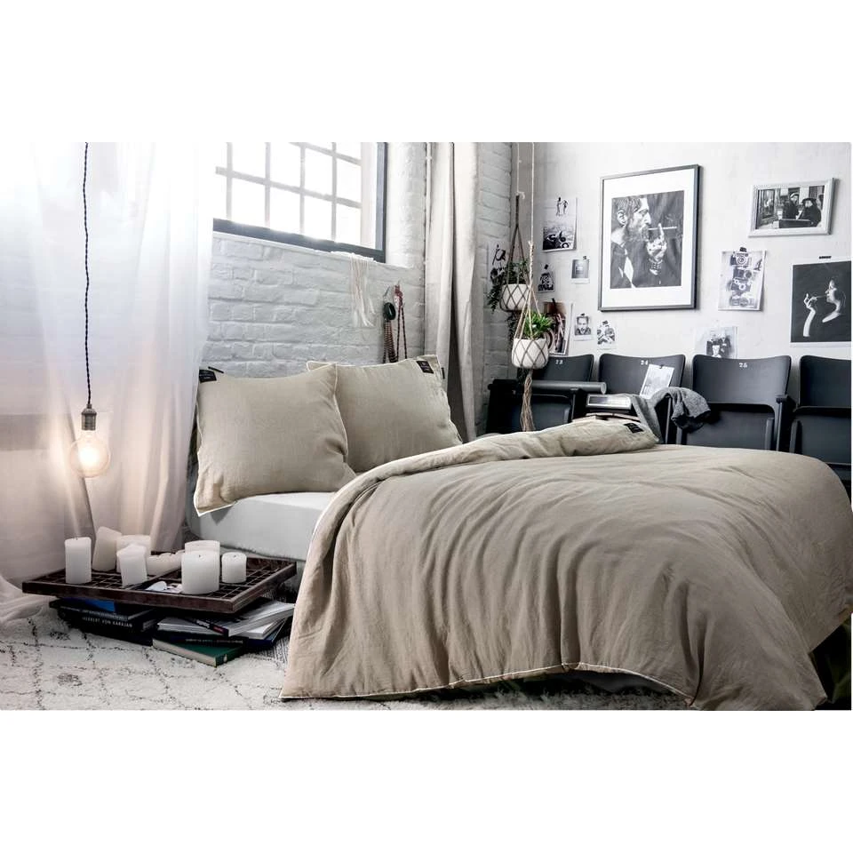 BLCKOUT Ohio - Linnen - Dekbedovertrek - 140x200/220 Cm - Crème 4 BLCKOUT Ohio - Linnen - Dekbedovertrek - 140x200/220 Cm - Crème - Afbeelding 2