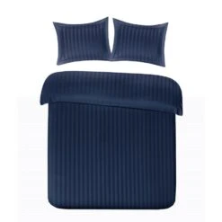 Papillon Dekbedovertrek Satijn Streep - 240x200/220 Cm - Blauw