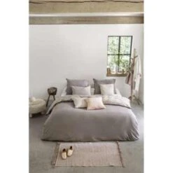 Walra - Dekbedovertrek Casual Beauty - 200x220 Cm - Taupe / Zand -Leen Bakker Winkel 1140579299 0103