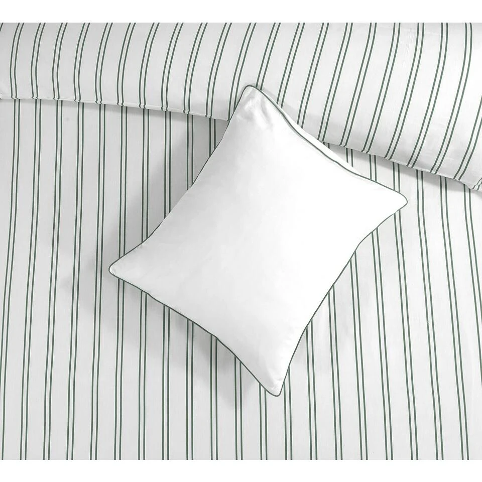 Papillon Dekbedovertrek Hugo - 200x200/220 Cm - Groen 4 Papillon Dekbedovertrek Hugo - 200x200/220 Cm - Groen - Afbeelding 2