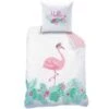 Matt & Rose Flamingo - Kinderdekbedovertrek-140x200cm