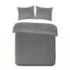 Papillon Dekbedovertrek Satijn Streep - 240x200/220 Cm - Grijs -Leen Bakker Winkel 1173930963