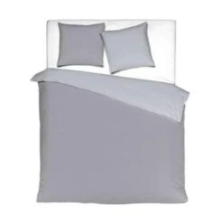 Mistral Home Dekbedovertrek 100% Gewassen Katoen Grijs 140x200 Cm