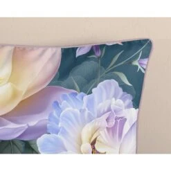 Descanso Dekbedovertrek "bloemen" - Petrol - (200x200/220 Cm) - Katoen Satijn -Leen Bakker Winkel 11e44fcb9dcf4575bd14b1962b2b3aa0