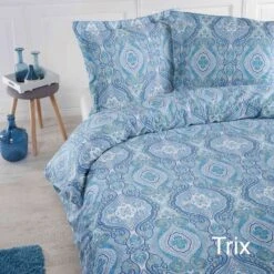 Papillon Dekbedovertrek Trix - 240x200/220 Cm - Blauw -Leen Bakker Winkel 1214328573 0101