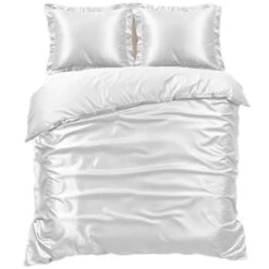 Zavelo Satijn Dekbedovertrek Glossed Wit-1-persoons (140 X 200/220 Cm) -Leen Bakker Winkel 1241d9354d5149d09bea877d0a996aae
