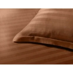 Papillon Dekbedovertrek Satijn Streep - 200x200/220 Cm - Bruin -Leen Bakker Winkel 1249794771 0102