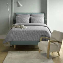 De Witte Lietaer Dekbedovertrek Birds Grey - Hotelmaat - 260 X 240 Cm - Flanel -Leen Bakker Winkel 1280410534 0103