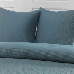 Papillon Deluxe+ Mendoza Dekbedovertrek - 140x200/220 Cm - Blauw 7 Papillon Deluxe+ Mendoza Dekbedovertrek - 140x200/220 Cm - Blauw -Leen Bakker Winkel 1333661958 0102