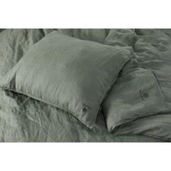 BLCKOUT Alabama - Linnen - Dekbedovertrek - 200x200/220 Cm - Groen -Leen Bakker Winkel 1337199342 0102