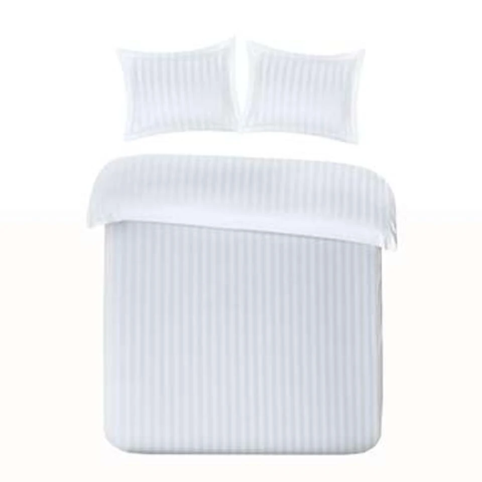 Papillon Dekbedovertrek Satijn Streep - 140x200/220 Cm - Wit 3 Papillon Dekbedovertrek Satijn Streep - 140x200/220 Cm - Wit