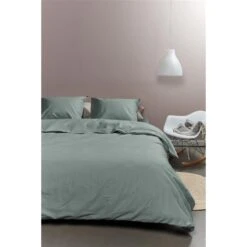 Ambiante Cotton Uni Dekbedovertrek - 140x200/220 - Groen -Leen Bakker Winkel 13e1e6de364c4da9bacd6f94edc3698c