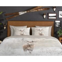 Good Morning Snowydeer Flanel Debedovertrek Sand-2-persoons (200 X... -Leen Bakker Winkel 13e55568301b43399bd2911af81a1dab