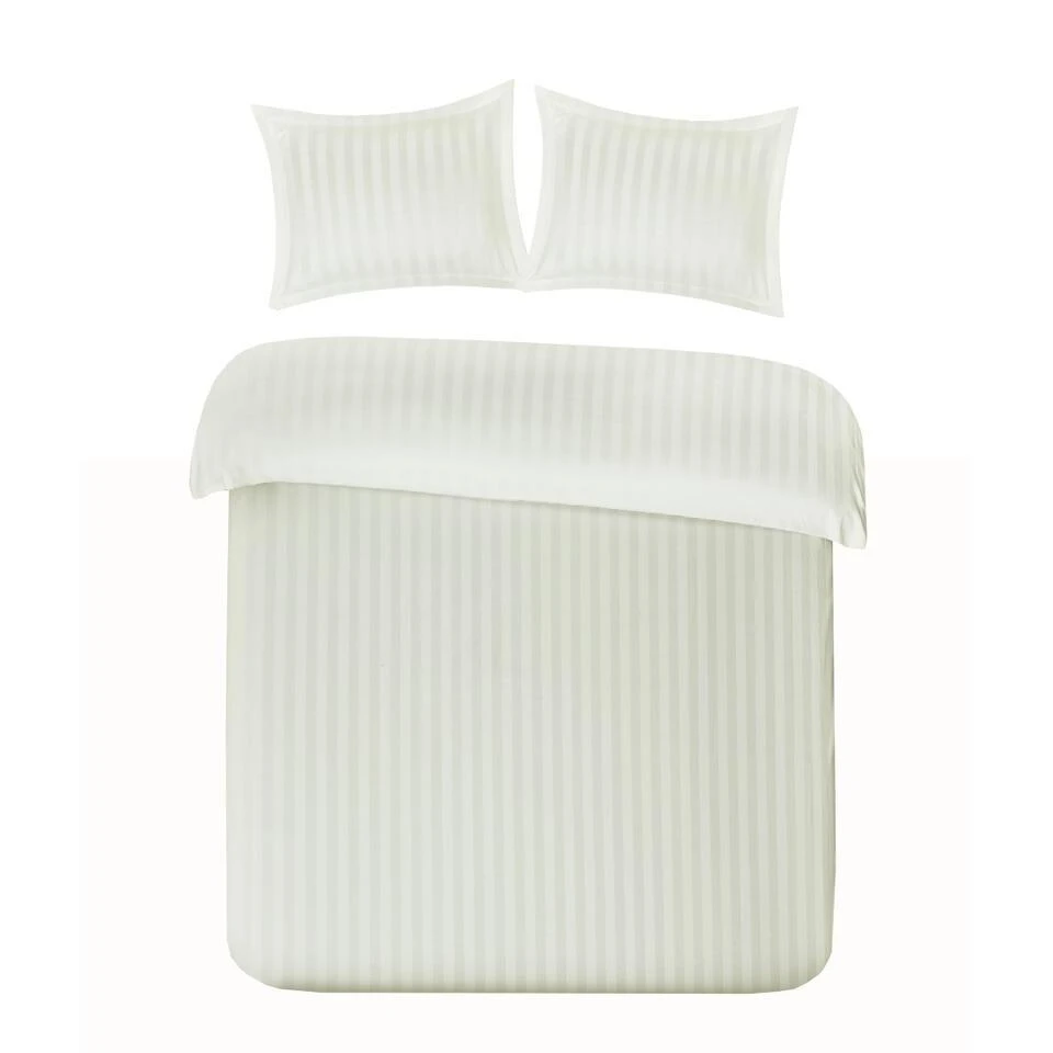 Papillon Dekbedovertrek Satijn Streep - 240x200/220 Cm - Crème 3 Papillon Dekbedovertrek Satijn Streep - 240x200/220 Cm - Crème