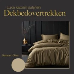 Ten Cate Premium Katoensatijnen Dekbedovertrek 200x200/220 - Glow 13 Ten Cate Premium Katoensatijnen Dekbedovertrek 200x200/220 - Glow -Leen Bakker Winkel 147731cf6be048dca96049cd3d5a2ece