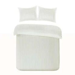Papillon Dekbedovertrek Satijn Streep - 140x200/220 Cm - Crème