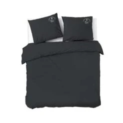 Dindi Home - Dekbedovertrek Plain Beauty - 240x220 Cm - Zwart