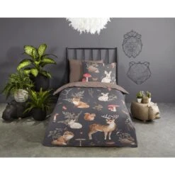 Pure Bosdieren Kinderdekbedovertrek Bruin -Leen Bakker Winkel 15d383264dce43cdb903e10d9ee35532
