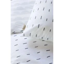 Walra - Dekbedovertrek More Dashes - 240x220 Cm - Wit / Grijs -Leen Bakker Winkel 1630502288 0102