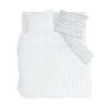 Walra - Dekbedovertrek More Dashes - 240x220 Cm - Wit / Grijs -Leen Bakker Winkel 1630502288