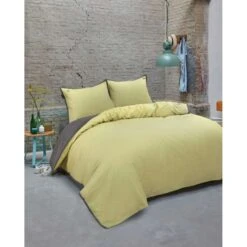 BLCKOUT Californie - Dekbedovertrek - 140x200/220 Cm - Geel -Leen Bakker Winkel 1650032587 0102