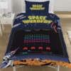 Space Invaders Coin Op - Dekbedovertrek - Eenpersoons - 135 X 200 Cm - Multi
