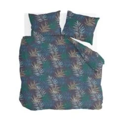 Byrklund - Dekbedovertrek Mysterious Jungle - 240x220 Cm - Blauw / Groen