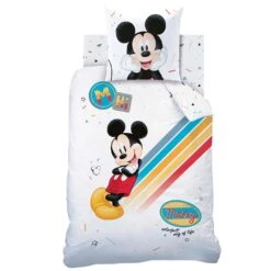 Disney Mickey Mouse Colourful - Dekbedovertrek-140x200cm -Leen Bakker Winkel 1687826793 0102