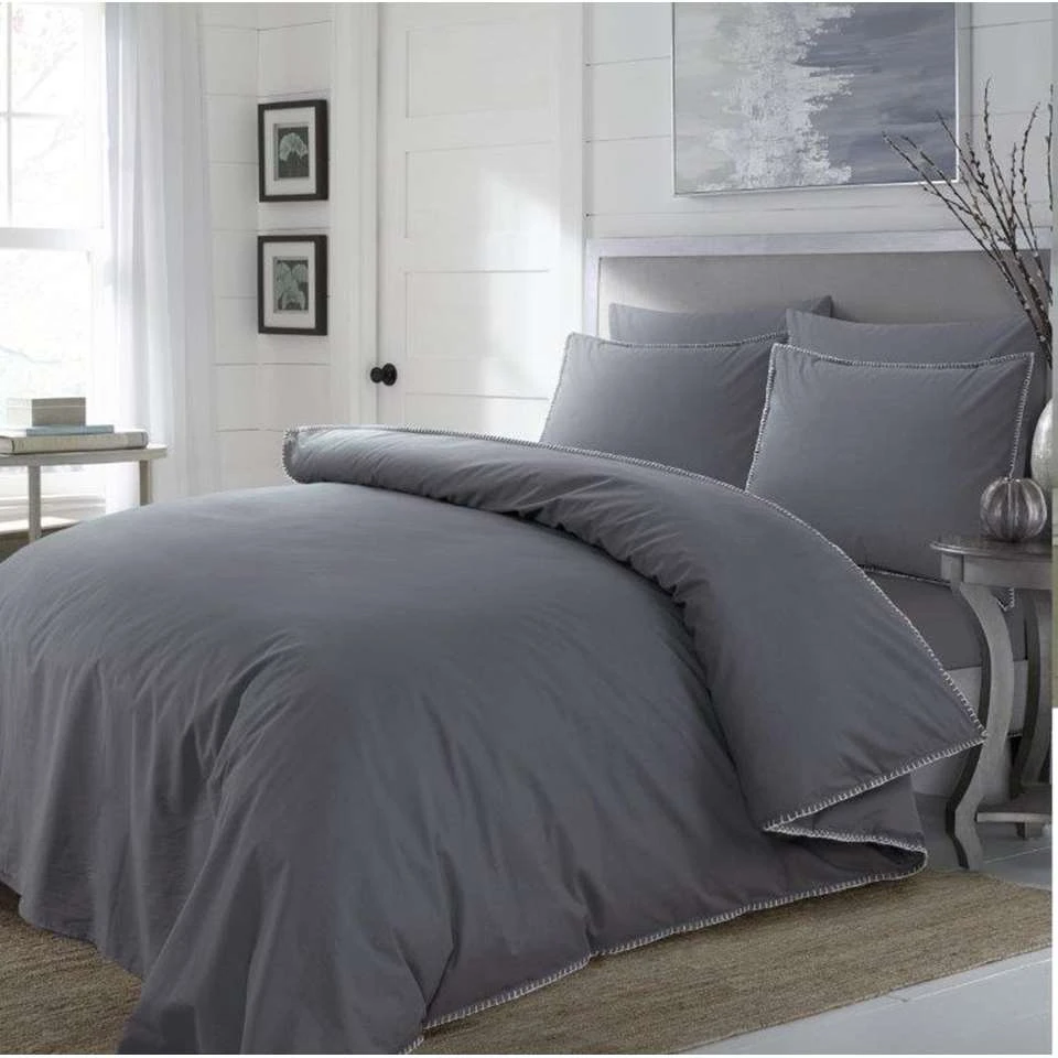 Papillon Deluxe Dekbedovertrek Wellington - 200x200/220 Cm - Grijs 4 Papillon Deluxe Dekbedovertrek Wellington - 200x200/220 Cm - Grijs - Afbeelding 2