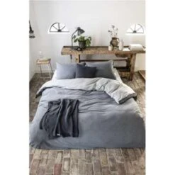 Walra - Dekbedovertrek Casual Beauty - 200x220 Cm - Grijs -Leen Bakker Winkel 1698813682 0103