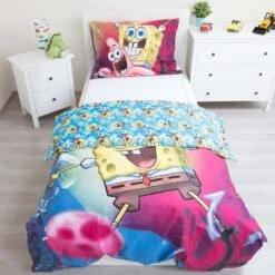 SpongeBob Dekbedovertrek Fun - Eenpersoons - 140 X 200 Cm - Multi -Leen Bakker Winkel 1748340276 0102