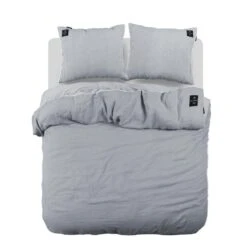 BLCKOUT Ohio - Linnen - Dekbedovertrek - 240x200/220 Cm - Blauw