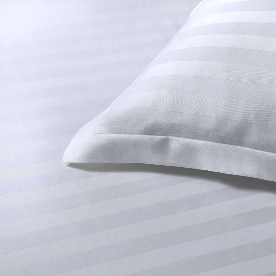 Papillon Dekbedovertrek Satijn Streep - 240x200/220 Cm - Wit 5 Papillon Dekbedovertrek Satijn Streep - 240x200/220 Cm - Wit - Afbeelding 3