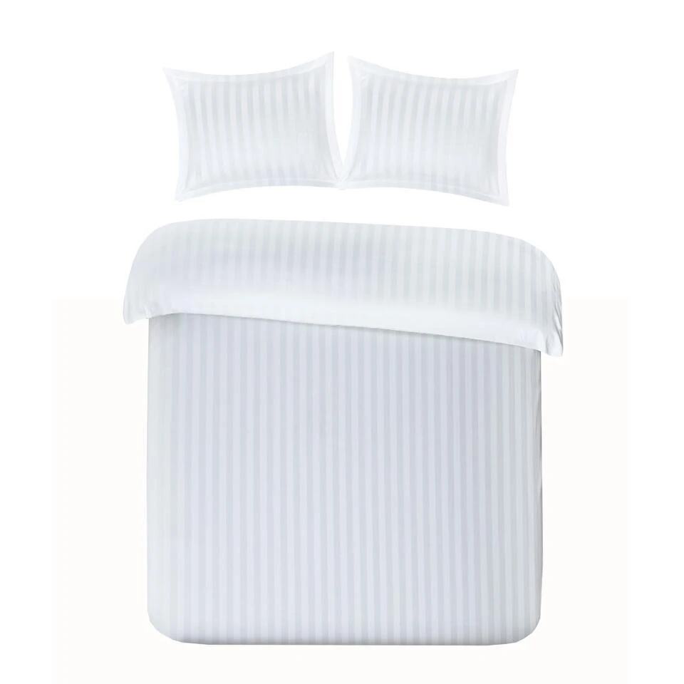 Papillon Dekbedovertrek Satijn Streep - 240x200/220 Cm - Wit 3 Papillon Dekbedovertrek Satijn Streep - 240x200/220 Cm - Wit
