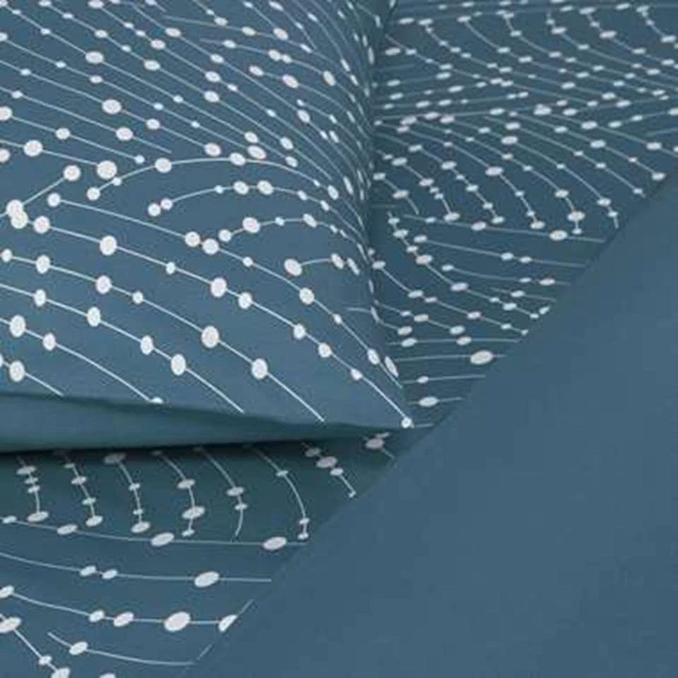 Day Dream Dekbedovertrek Hazel - 240x200/220 Cm - Blauw 4 Day Dream Dekbedovertrek Hazel - 240x200/220 Cm - Blauw - Afbeelding 2