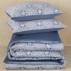 De Witte Lietaer Dekbedovertrek Henna - 260 X 240 Cm - Blauw -Leen Bakker Winkel 1850179466 0102