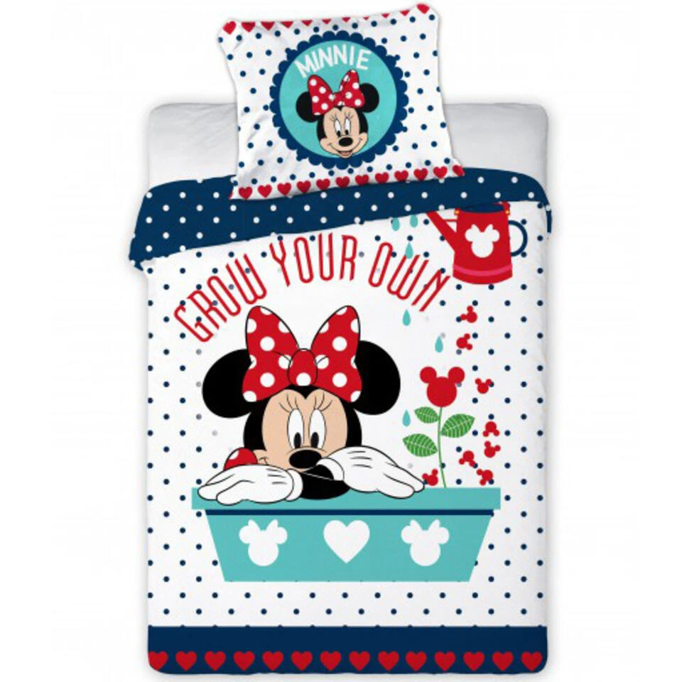 Disney Minnie Mouse Grow Your Own - BABY Dekbedovertrek - 100x135cm 3 Disney Minnie Mouse Grow Your Own - BABY Dekbedovertrek - 100x135cm