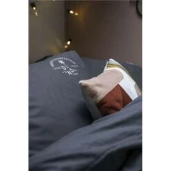 Dindi Home - Dekbedovertrek Plain Beauty - 200x220 Cm - Zwart -Leen Bakker Winkel 1870544031 0101