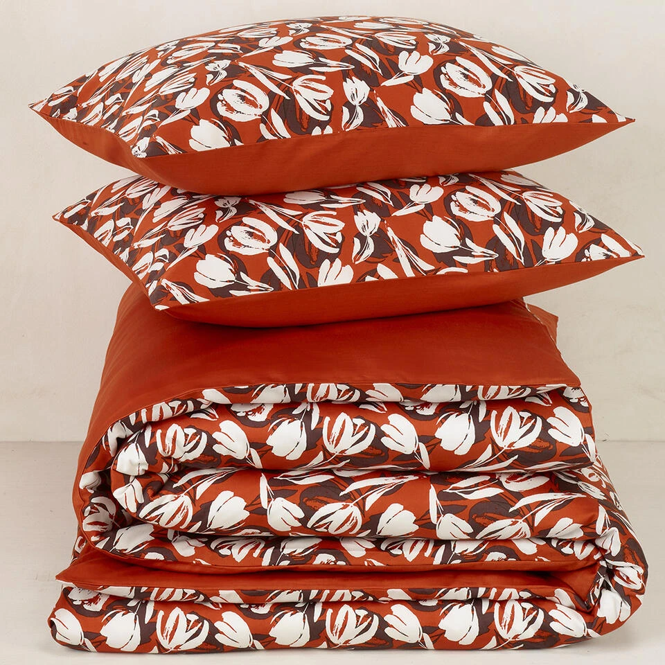 De Witte Lietaer Dekbedovertrek Katoen Tulipa - Hotelmaat - 260 X 240 Cm 6 De Witte Lietaer Dekbedovertrek Katoen Tulipa - Hotelmaat - 260 X 240 Cm - Afbeelding 4