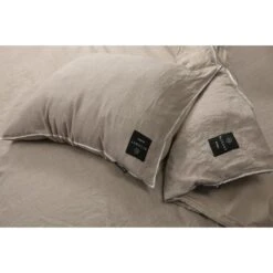 BLCKOUT Ohio - Linnen - Dekbedovertrek - 240x200/220 Cm - Crème -Leen Bakker Winkel 1927124095 0102