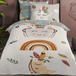 Pure Momo Kinderdekbedovertrek Zand -Leen Bakker Winkel 195b2ce37b8b428196e8572ab669b9bb