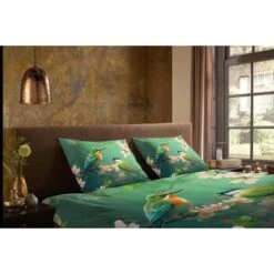 Pure Dekbedovertrek "bloemen En Vogels" - Groen - (240x200/220 Cm) - Microfiber -Leen Bakker Winkel 1b1cdfd967a74f03be8c88c86a855087
