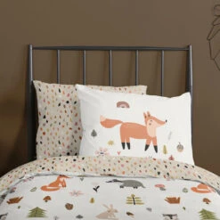 Good Morning Kinderdekbedovertrek "vos" - Multi - (140x200/220 Cm) - Katoen -Leen Bakker Winkel 1e6390b682124bcea6abc460b376d8ae