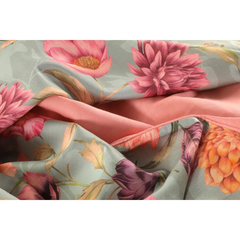 Papillon Dekbedovertrek Lauren - 200x200/220 Cm - Groen 5 Papillon Dekbedovertrek Lauren - 200x200/220 Cm - Groen - Afbeelding 3