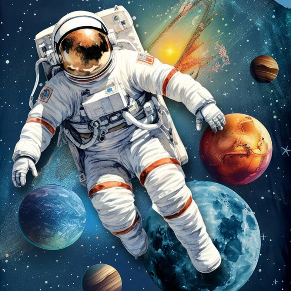 Pure Space Explorer Kinderdekbedovertrek Blauw 5 Pure Space Explorer Kinderdekbedovertrek Blauw - Afbeelding 3